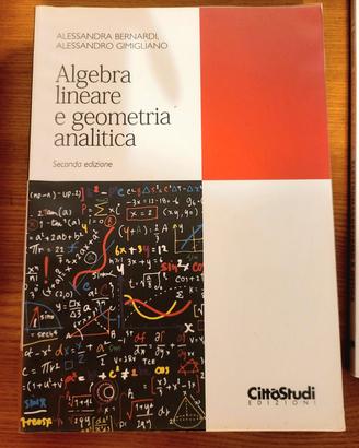 testo di Algebra  lineare e geometria  analitica 