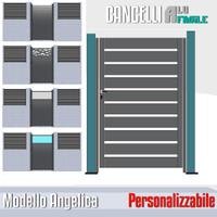 Cancello pedonale cancelletto alluminio su misura
