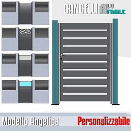 Cancello pedonale cancelletto alluminio su misura