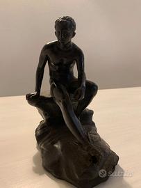 Antico HERMES o MERCURIO A RIPOSO,bronzo Chiurazzi