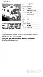 Camper magis 7 posti omologati