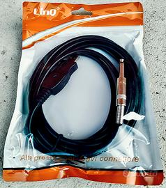 CAVO ADATTATORE JACK 6,5MM-USB LINQ KL3623