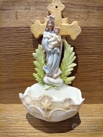 acquasantiera ceramica anni 50-60