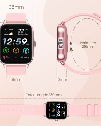 Smartwatch rosa nuovo impermeabile