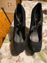 Scarpe in velluto nere Jeffrey Campbell