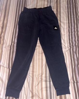 pantaloni tuta blu adidas