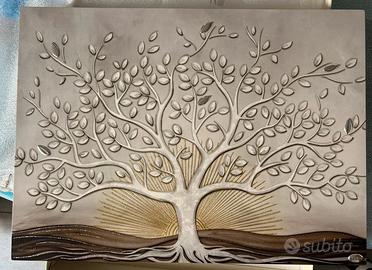 Quadro Sovrani Albero Sole della Vita in Argento