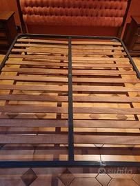 Rete matrimoniale ortopedica con doghe di legno