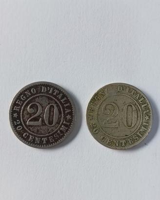 Lotto 20 Centesimi Umberto I – 1894 e 1895 