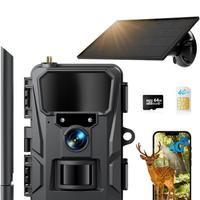 WOLFANG Fototrappola 4G LTE Solare 2K IP66 64GB SD
