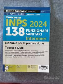 Libro concorso INPS 2024 - 138 FUNZIONARI SANITARI