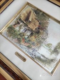 QUADRO CARULLO CORNICE LEGNO