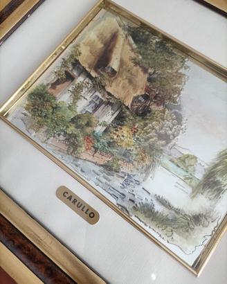 QUADRO CARULLO CORNICE LEGNO