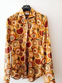 Camicia vintage Alea anni '70, stampa retrò 