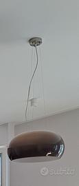 lampadario a sospensione in vetro soffiato