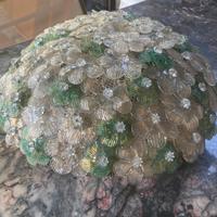 Plafoniera fiori di vetro di Murano