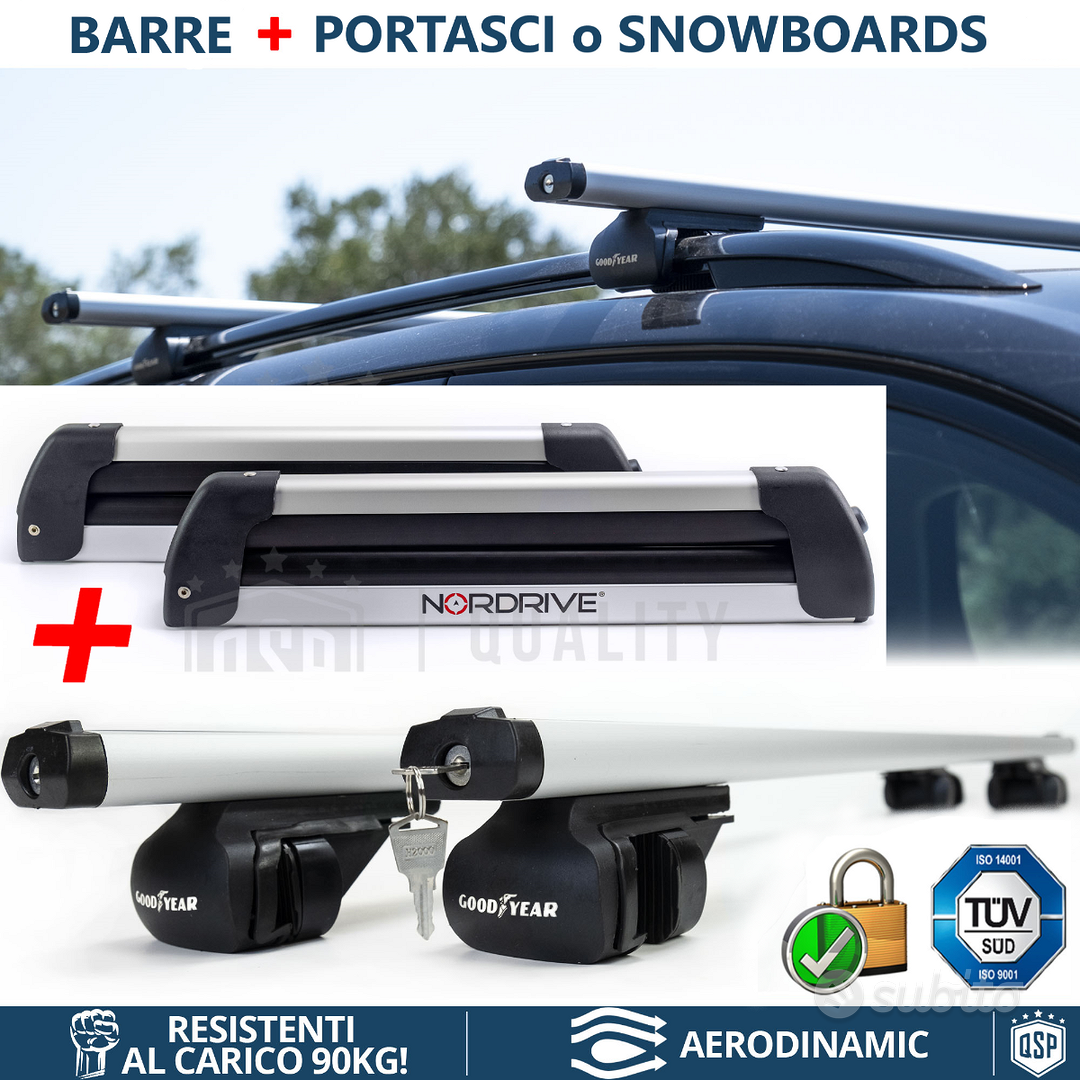 BARRE TETTO LA PREALPINA LP47 110 AUDI A3 1.9 D 5M 3P RICAMBIO NUOVO Senza Chiusura 132734
