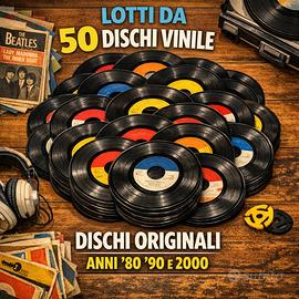 Lotto 50 dischi vinile 45 giri  anni ’80 ’90 2000