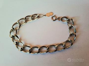 Unoaerre bracciale argento 925 catena anni 70