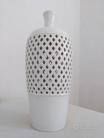 Base per lampada da tavolo in ceramica traforata