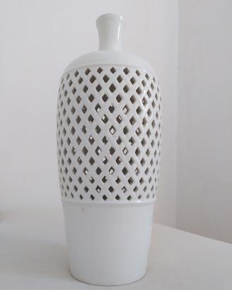 Base per lampada da tavolo in ceramica traforata