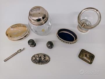 Collezione Oggetti Antiquariato Placcati Argento