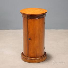 Comodino a Colonna in Mogano - Inizio XX Secolo