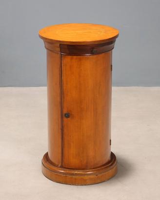 Comodino a Colonna in Mogano - Inizio XX Secolo