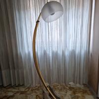 lampada modernariato ottone  e marmo funzionante