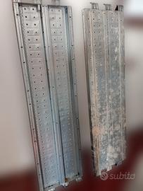 Due pedane per ponteggio acciao inox 