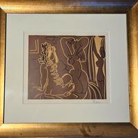 Linocut Litografie Picasso signed firmate