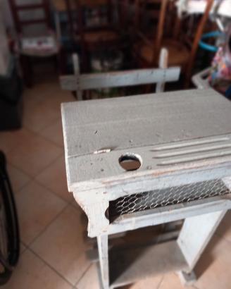 Banco scuola in legno 