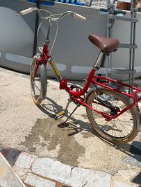 Bici pieghevole Graziella rossa