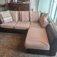 Divano a L chaise longue reversibile poltrona