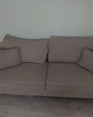 BROOKE - Divano stile scandinavo 3 posti beige