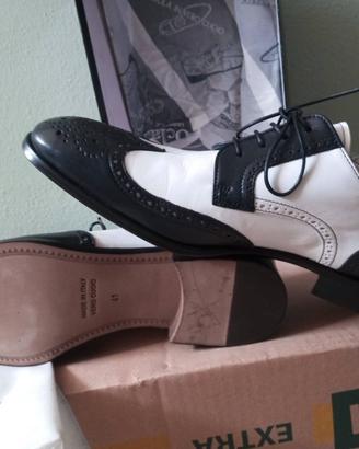 Scarpe eleganti  da uomo Oxforde Brogue bicolore