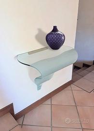 Consolle "Onda"cristallo di Nanda Vigo, Italia '80