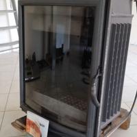 Focolare panoramico in ghisa