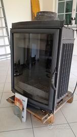 Focolare panoramico in ghisa