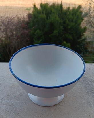 Scodella metallo smaltato vintage