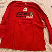 T-shirt a maniche lunghe Moschino rossa XL