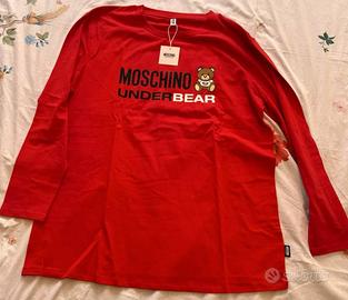 T-shirt a maniche lunghe Moschino rossa XL