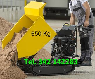 Motocarriola portata 650 kg ribaltabile idraulico