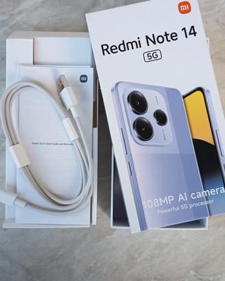 Cellulare Redmi Note 14 5g con fattura e garanzia
