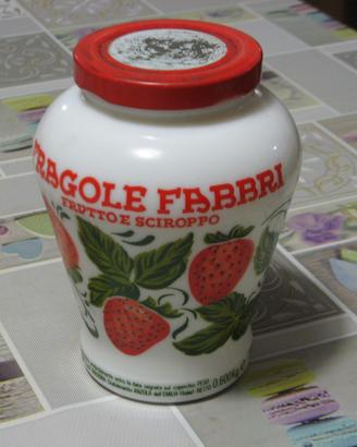 Vasetto Fragole Fabbri gr.600 opalino (vecchio)