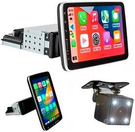 Autoradio 1 din android con schermo estraibile