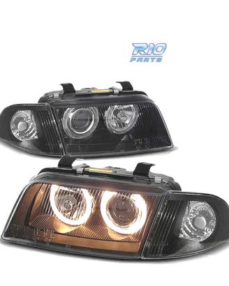 FARI PER AUDI A4 B5 94-98 ANGEL EYES CLASSICI NERI