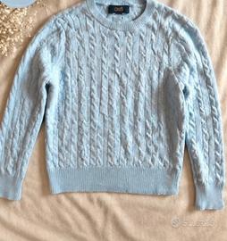 Maglione azzurro OVS intrecciato