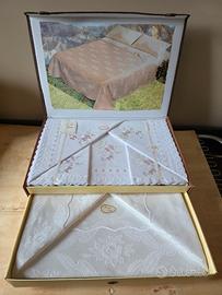 completo letto matrimoniale ricamato 