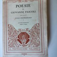 Libro vintage - Poesie di Giovanni Pascoli